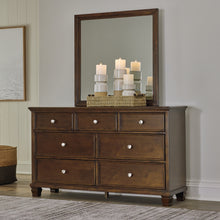 Load image into Gallery viewer, Danabrin King Panel Bed with Mirrored Dresser
