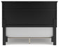 Lanolee Queen Panel Bed with Mirrored Dresser and Nightstand