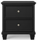 Lanolee Queen Panel Bed with Mirrored Dresser and Nightstand