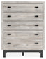 Vessalli King Panel Headboard with Mirrored Dresser, Chest and Nightstand