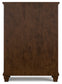 Danabrin California King Panel Bed with Mirrored Dresser and Chest