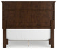 Danabrin Full Panel Bed with Mirrored Dresser, Chest and Nightstand