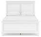 Fortman Full Panel Bed with Mirrored Dresser and Nightstand
