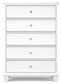 Fortman Twin Panel Bed with Mirrored Dresser, Chest and Nightstand