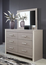 Load image into Gallery viewer, Surancha Queen Panel Bed with Mirrored Dresser, Chest and Nightstand
