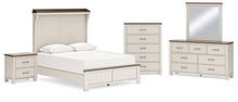 Load image into Gallery viewer, Darborn Queen Panel Bed with Mirrored Dresser, Chest and Nightstand

