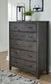 Montillan Queen Panel Bed with Mirrored Dresser and Chest
