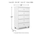 Fortman California King Panel Bed with Mirrored Dresser and Chest