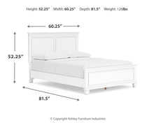 Load image into Gallery viewer, Fortman Full Panel Bed with Mirrored Dresser
